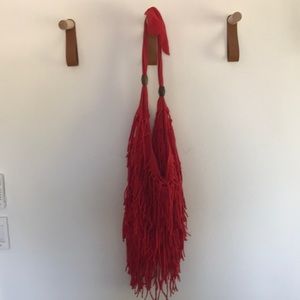 Cleobella fringe beach bag